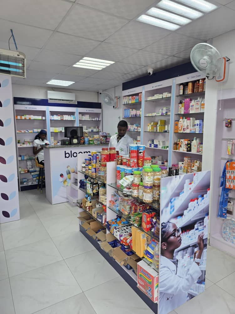 Inside Bloomplus Pharmacy in Lekki